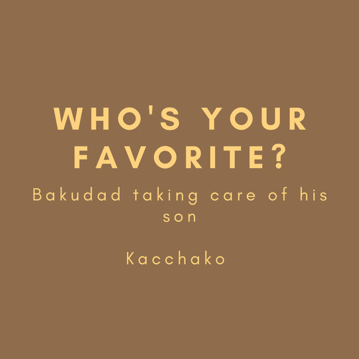 Who's your favorite? Bakudad taking care of his son, kacchako